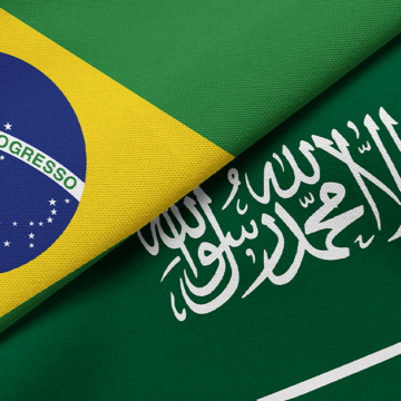 brazil and saudi arabia flag