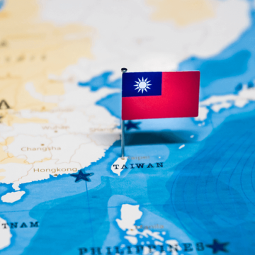 taiwan flag world map