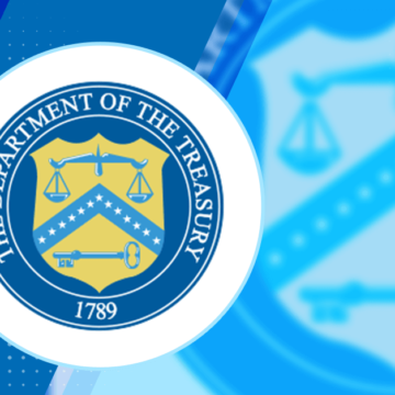 the department of the treasury logo