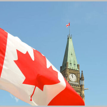 canada flag big ben