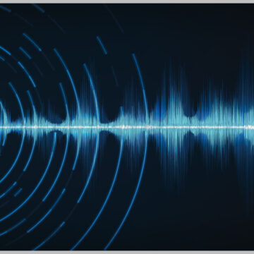 sound wave blue