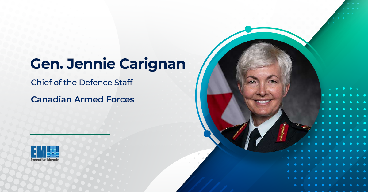 Canada Names New Defense Staff Vice Chief; Gen. Jennie Carignan Quoted